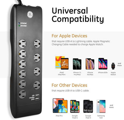 GE 14096 UltraPro 10-Outlet Surge Protector