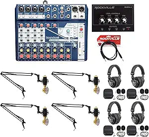 Soundcraft Notepad-12FX Mixer Recording Bundle