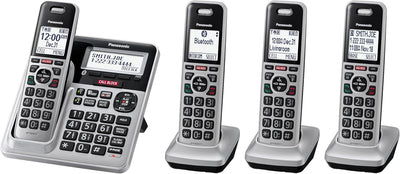 Panasonic KX-TG994 DECT 6.0 Bluetooth 4-Handset Phone (Renewed)
