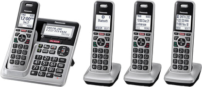 Panasonic KX-TG994 DECT 6.0 Bluetooth 4-Handset Phone (Renewed)