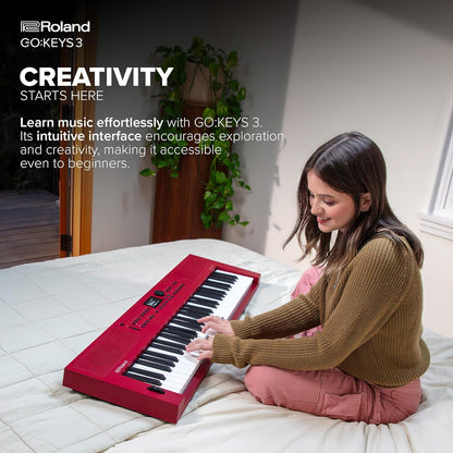 Roland GOKEYS3-RD Music Creation 61-Note Keyboard Red