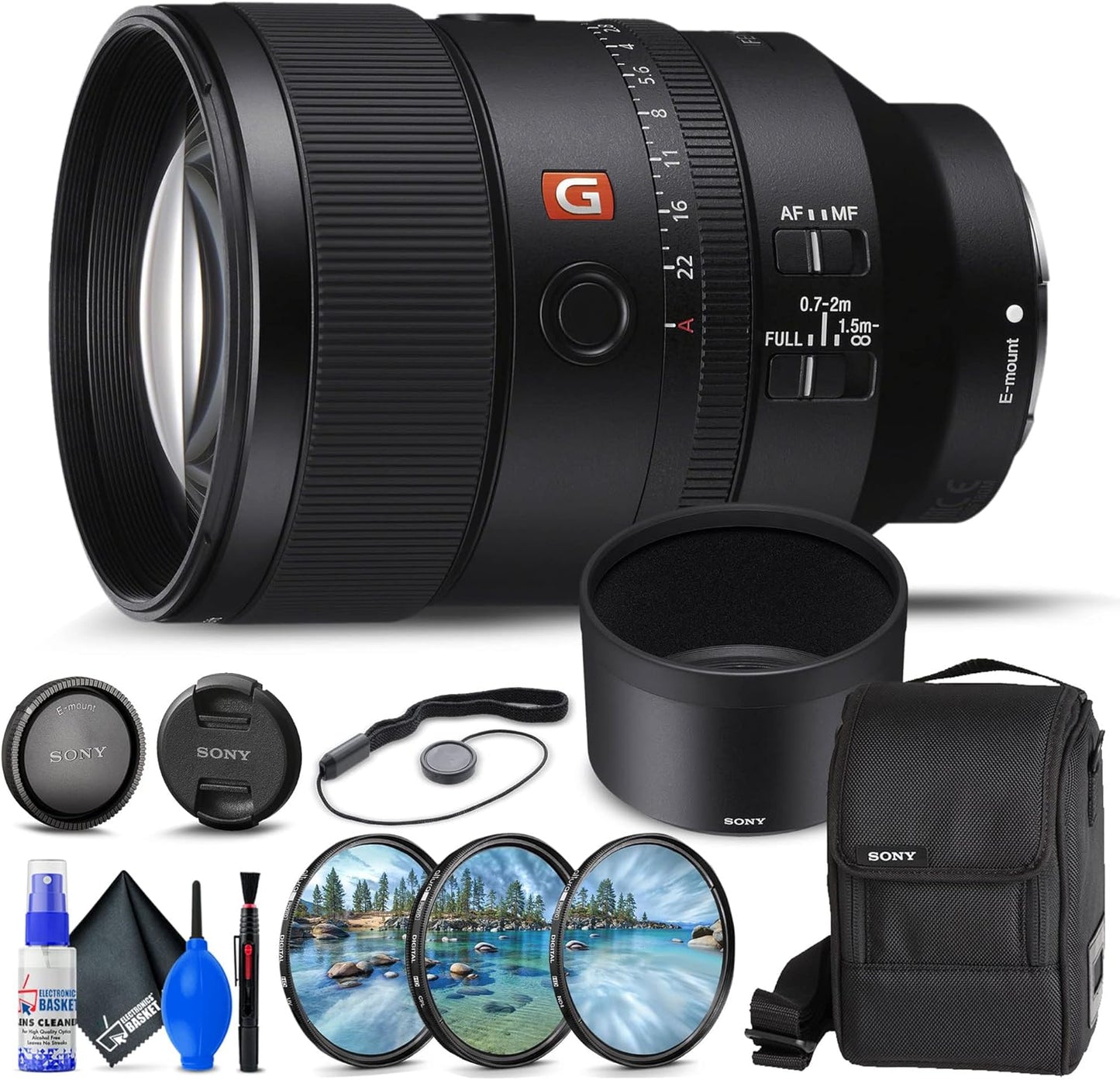 Sony FE 135mm f/1.8 GM Lens Renewed Bundle