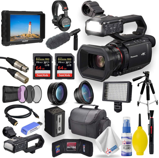 Panasonic HC-X2000 4K Camcorder Pro Bundle (Renewed)