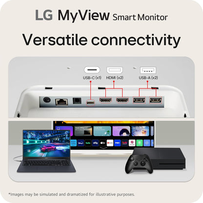 LG 32SR70U-W.AUS 32-Inch 4K UHD MyView Smart Monitor