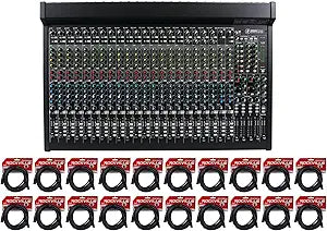 Mackie 2404VLZ4 FX Mixer ATH-M40x RCXFM20E-B Bundle