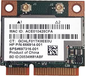 HP 697316-001 802.11 a/b/g/n WLAN Bluetooth 4.0 Combo Card