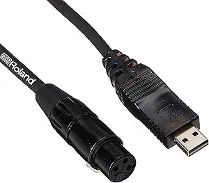 Roland RCC10USXF USB to XLR 10ft Microphone Cable