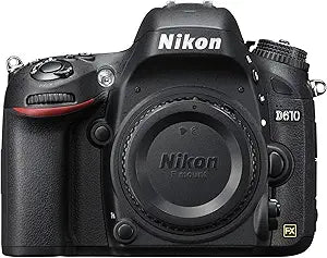 Nikon D610 24.3MP FX-Format DSLR Camera (Renewed)
