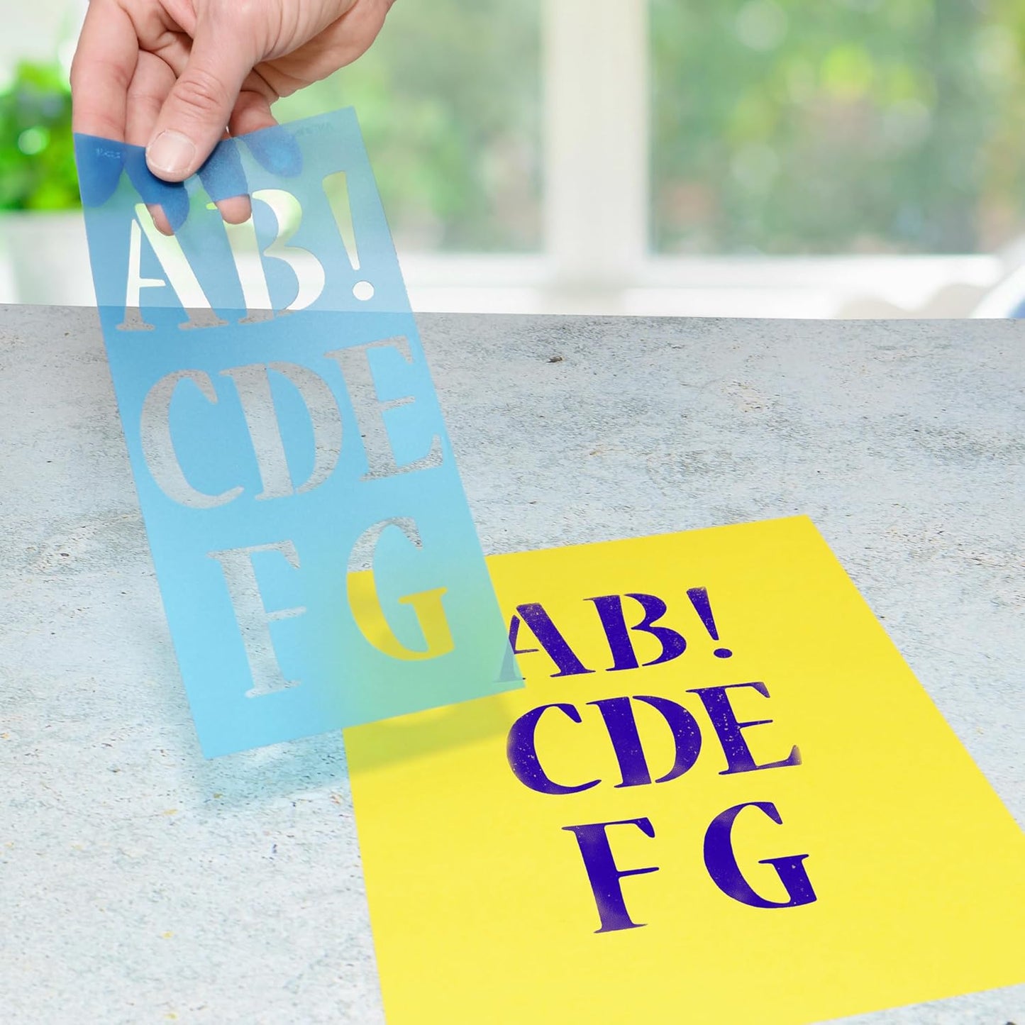 Westcott SN2/15837 LetterCraft Stencil Nueva Font 2-Inch