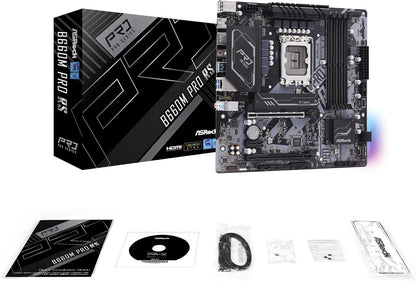 ASRock B660M PRO RS MicroATX Motherboard - Intel LGA1700