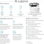 HP M479fdn Color Laserjet Pro Multifunction Printer (Renewed)
