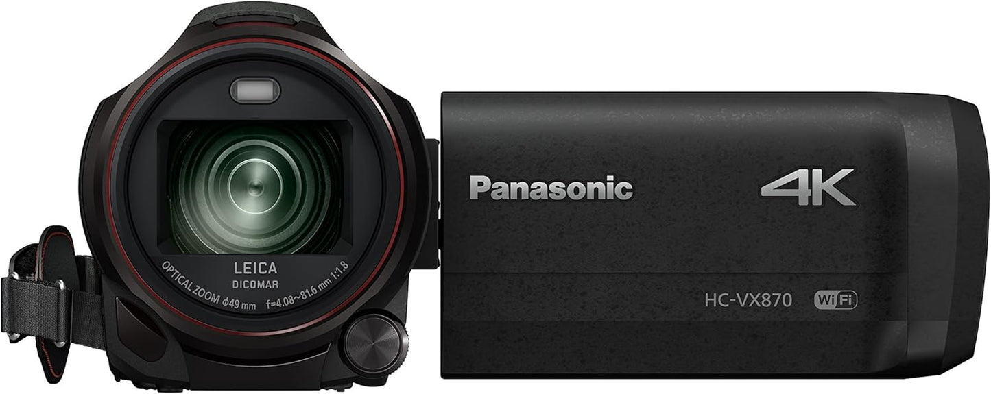 Panasonic HC-VX870K 4K Ultra HD Camcorder WiFi