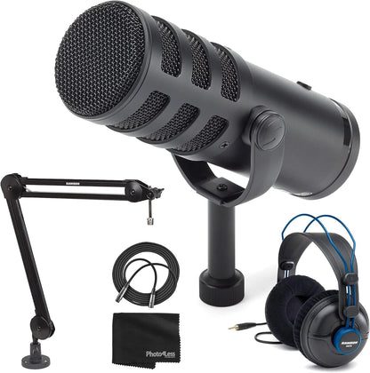 Samson Q9U K3 XLR/USB Dynamic Broadcast Mic Bundle