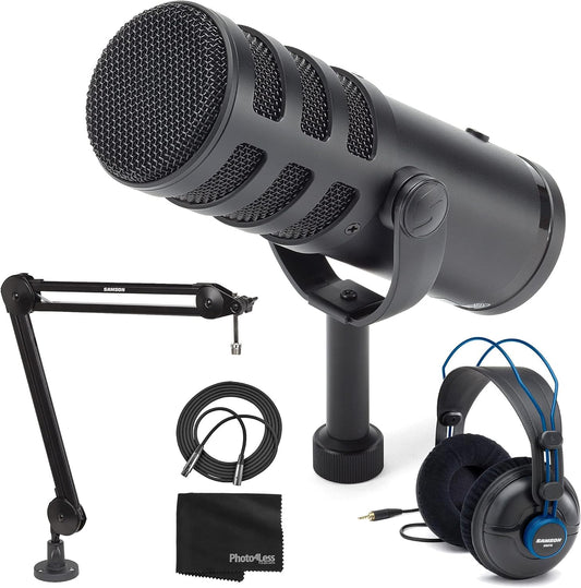 Samson Q9U K3 XLR/USB Dynamic Broadcast Mic Bundle