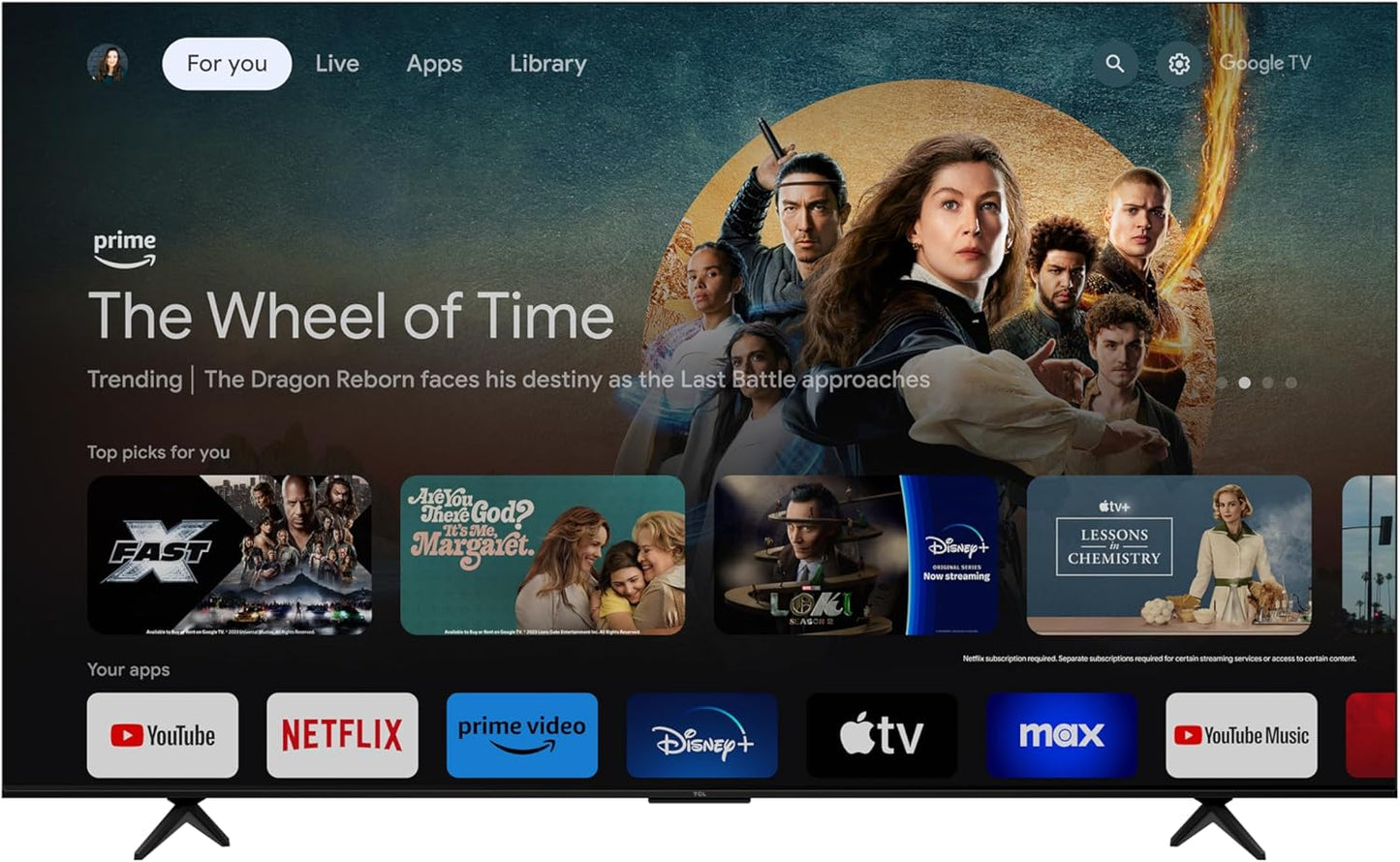 TCL 85S551G 85-Inch 4K UHD Google Smart TV