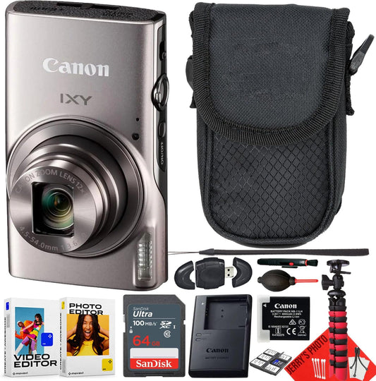 Canon PowerShot IXY 650 ELPH 360 HS Digital Camera Bundle (Renewed)