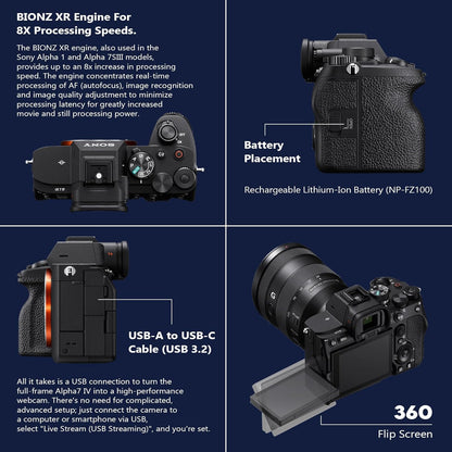 Sony Alpha a7 IV Full Frame 4K Camera Bundle