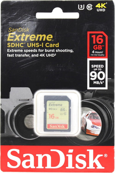 SanDisk SDSDXNE-016G-GNCIN 16GB Extreme SDHC UHS-I Card