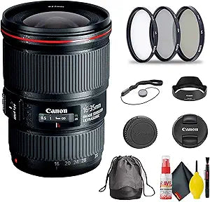 Canon 9518B002 EF 16-35mm f/4L Lens Kit (Renewed)