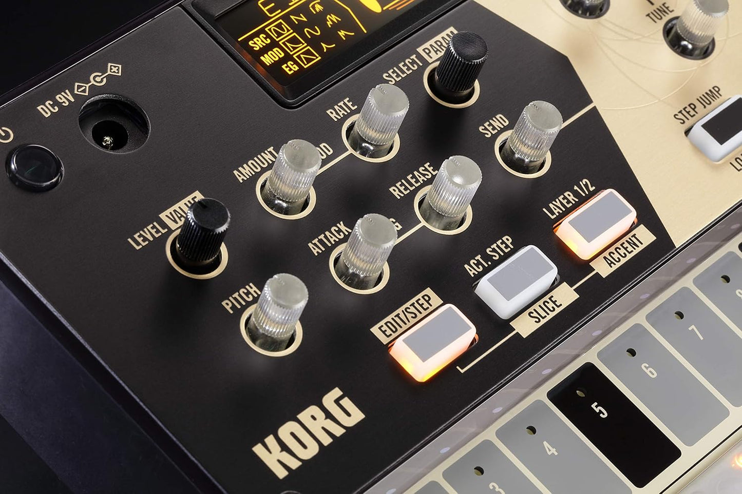Korg VOLCADRUM Drum Machine Digital Percussion Synth Blue