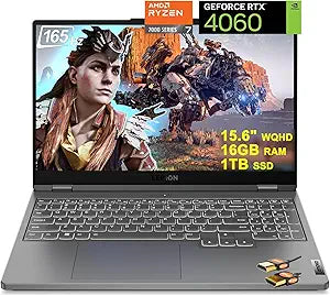 Lenovo Legion 5 Gaming Laptop Ryzen 7 RTX 4060 16GB RAM 1TB SSD