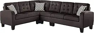 Lexicon 194840111993 Westville Tufted 2-Piece Sectional Sofa