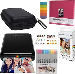 Polaroid AMZASK3MP01B: Zip Wireless Photo Printer, Scrapbook Kit