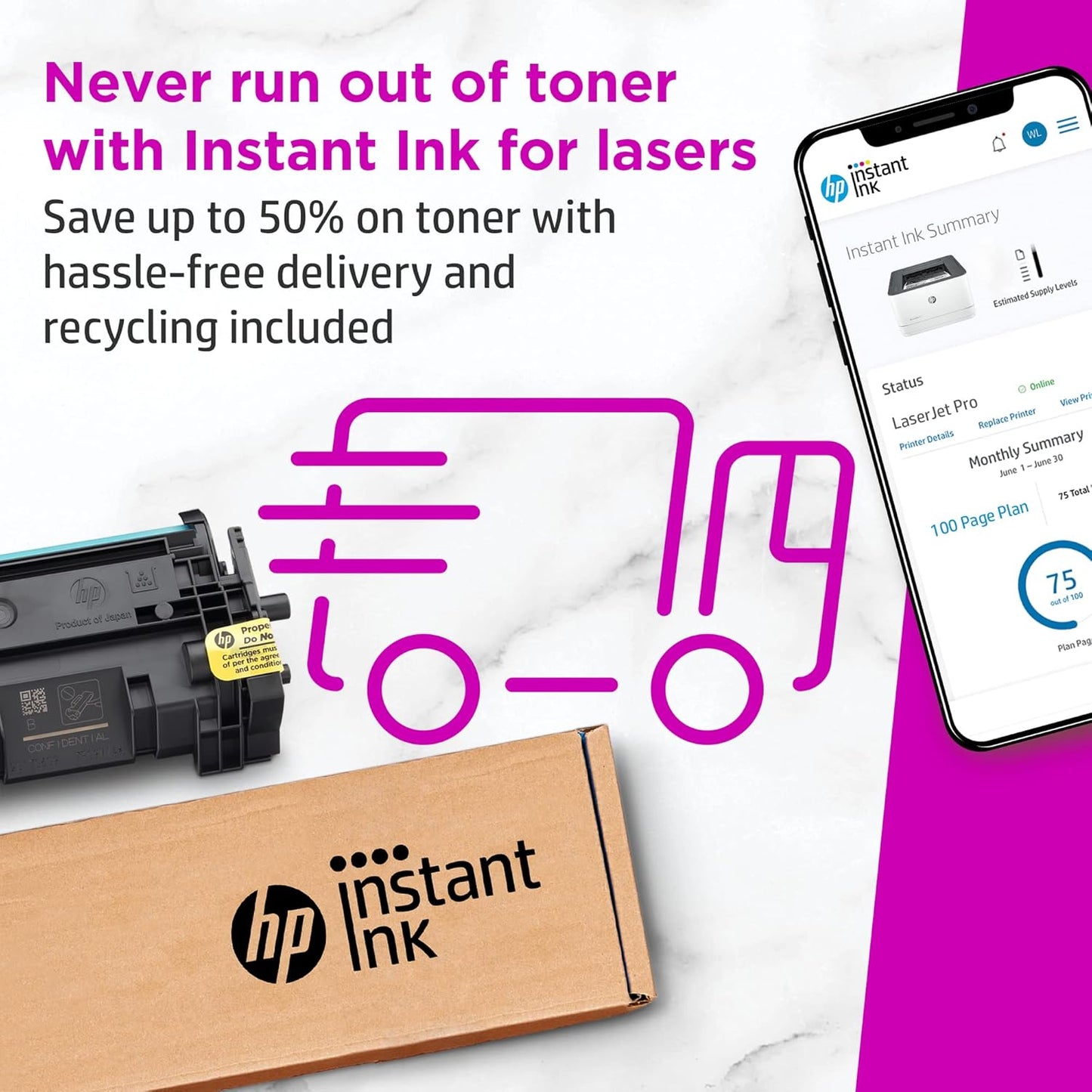 HP New Version LaserJet Pro 3001dw Printer Renewed