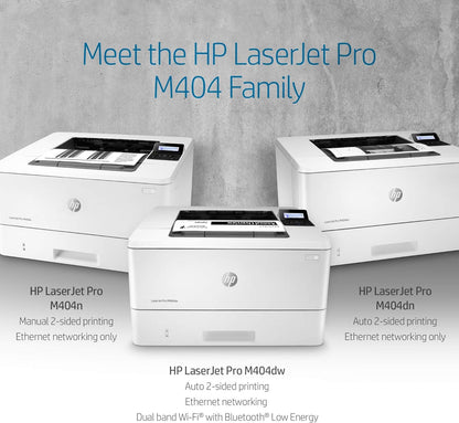 HP W1A53A LaserJet Pro M404dn Laser Printer (Renewed)