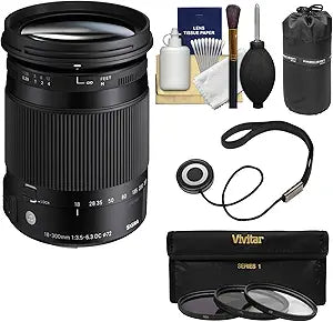 Sigma K-87816-01 18-300mm Macro Lens Nikon Kit