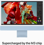 Apple M3 2023 iMac 24-inch All-in-One Desktop - Blue