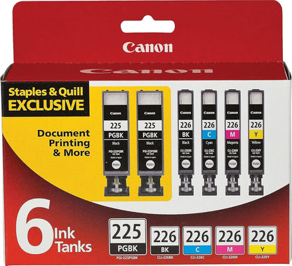 Canon 4530B012 PGI-225/CLI-226 Ink Cartridge 6-Color Value Pack