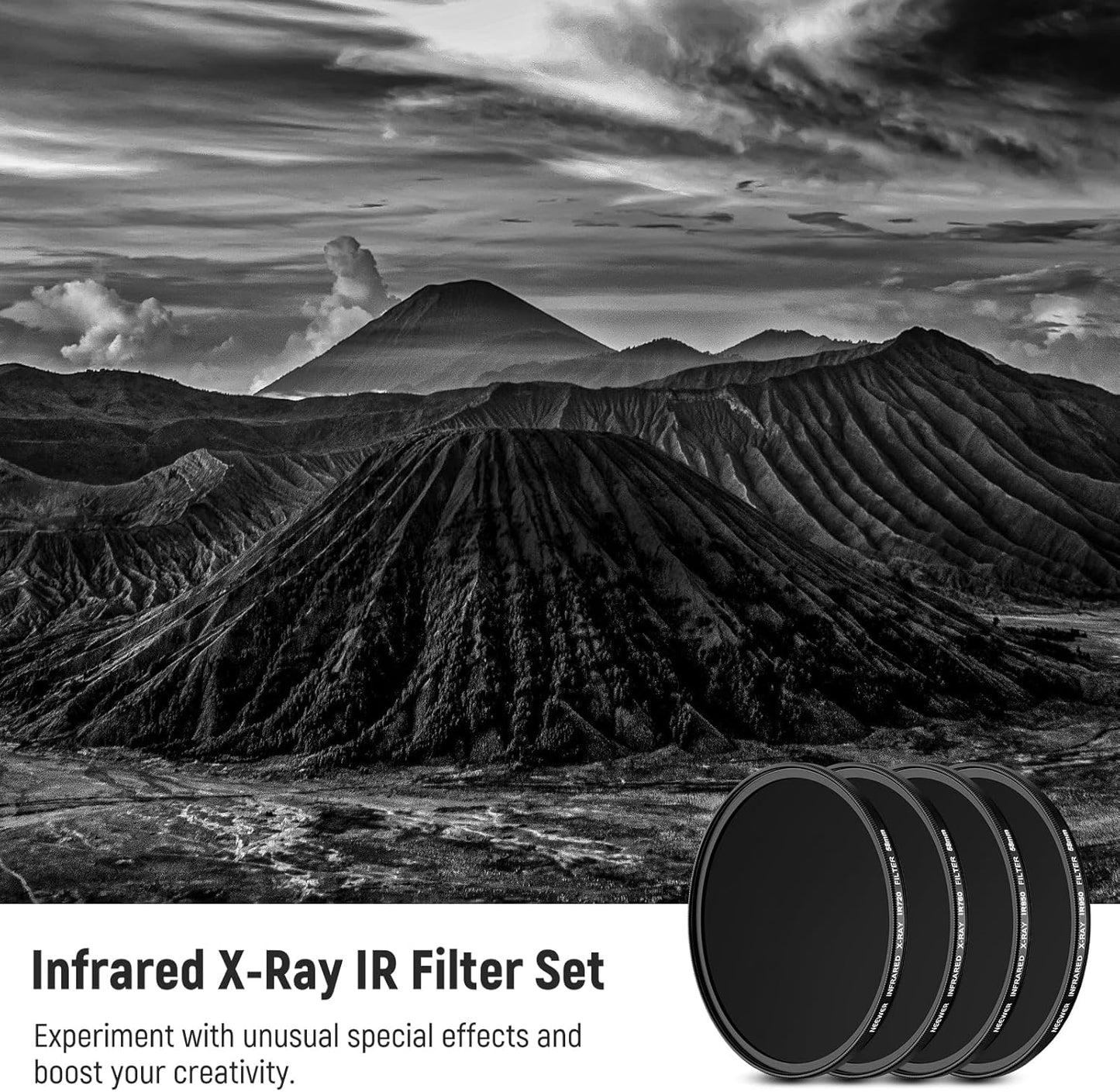 Neewer Infrared Filter Set 58mm IR720/760/850/950 IR