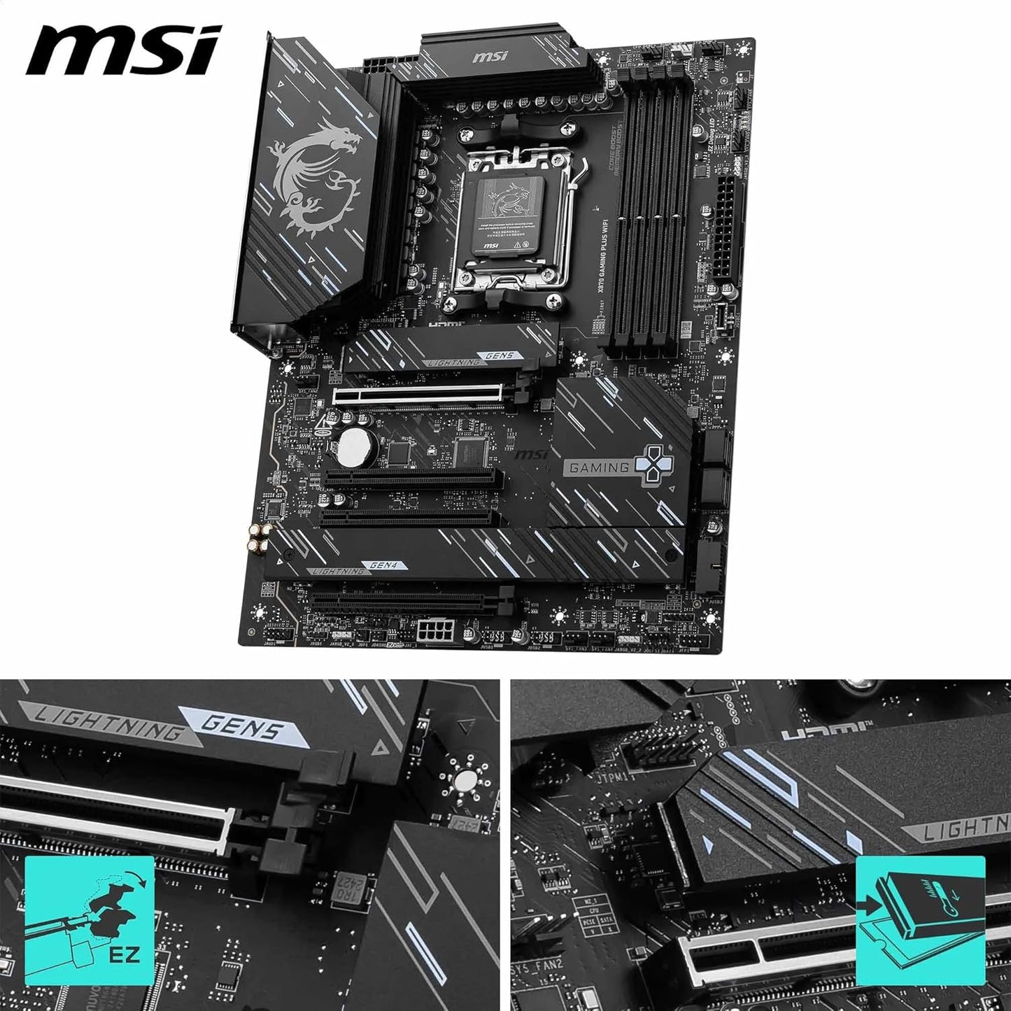 MSI X870 Gaming Plus WiFi ATX Motherboard Ryzen