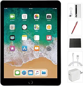 Apple MR7J2LL/A 6th Gen 9.7" 128GB iPad Bundle