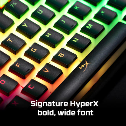 HyperX HKCPXP Pudding Keycaps - Double Shot PBT, Black