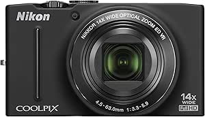 Nikon S8200 Black COOLPIX Digital Camera — main product image