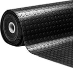 MSI AMZ-RFMROLL-0001 Black Rubber Floor Mat Roll, Coin Texture