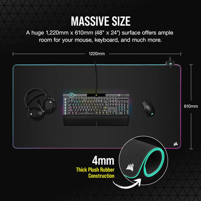 Corsair CH-9417080-WW MM700 RGB Extended 3XL Gaming Mouse Pad