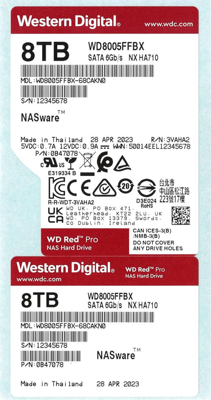 Western Digital WD8005FFBX 8TB Red Pro NAS HDD