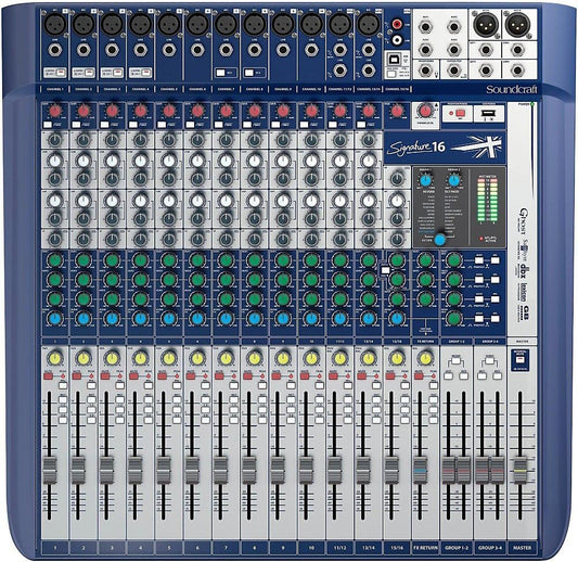 Soundcraft Signature 16 Analog Mixer with Lexicon Effects