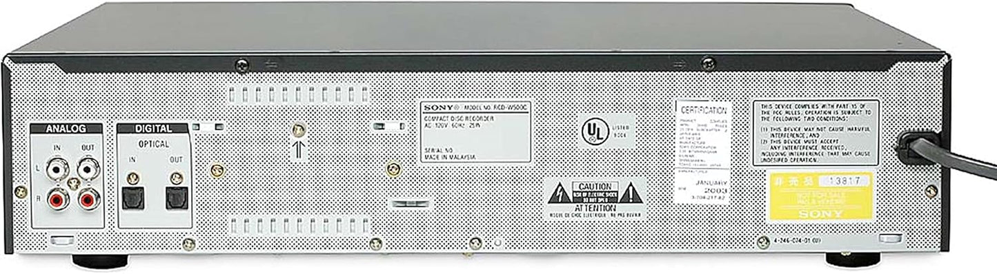 Sony RCD-W500C CD Player/Recorder (Renewed)