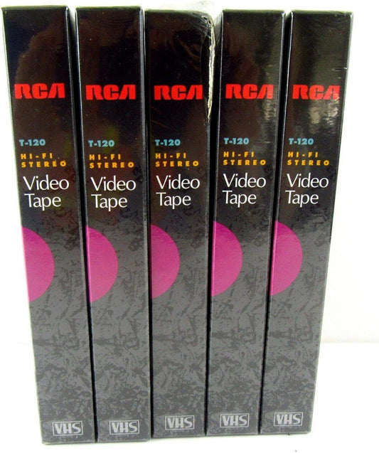 RCA T-120H VHS Video Cassette 120-Minutes Single Pack