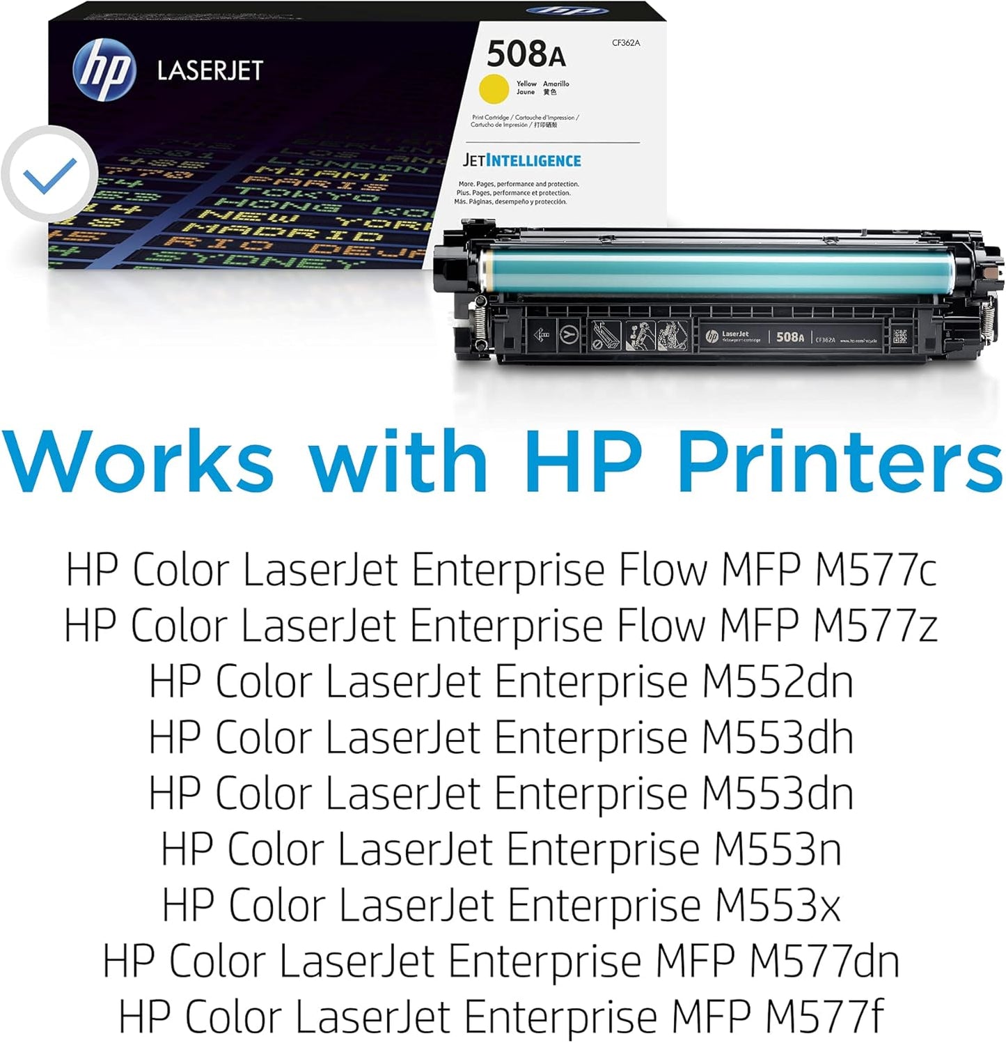HP CF362A 508A Yellow Original LaserJet Toner Cartridge