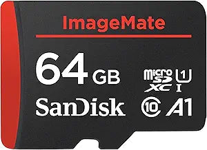 SanDisk SDSQUAR-064G-AW6KF 64GB ImageMate microSDXC UHS-I Card — main product image