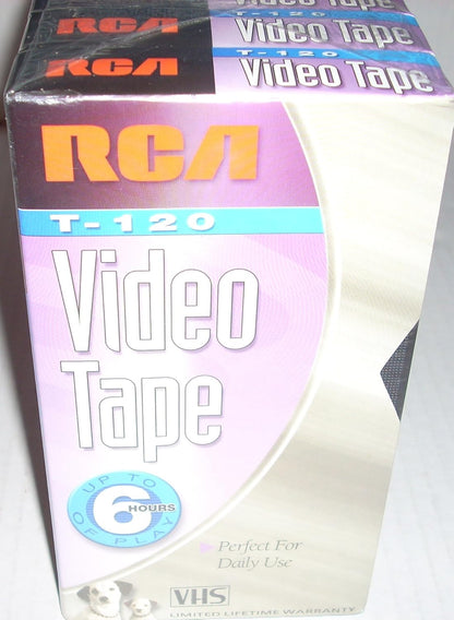 RCA Blank VHS Tapes T-120/T-160 12-Pack