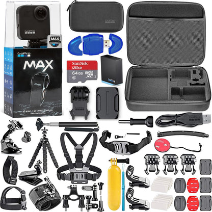 GoPro Max 360 Waterproof Action Camera Bundle