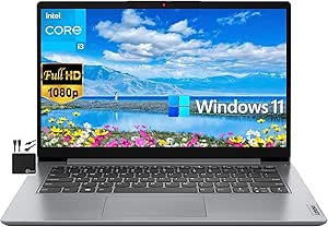 Lenovo 2023 Newest Lenovo 14" FHD Laptop i3 20GB 1TB SSD