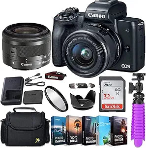 Canon M50 Mirrorless Camera Kit with 15-45mm Lens