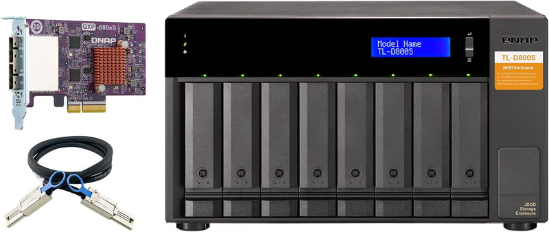 QNAP TL-D800S 8-Bay JBOD Storage Enclosure SATA — main product image